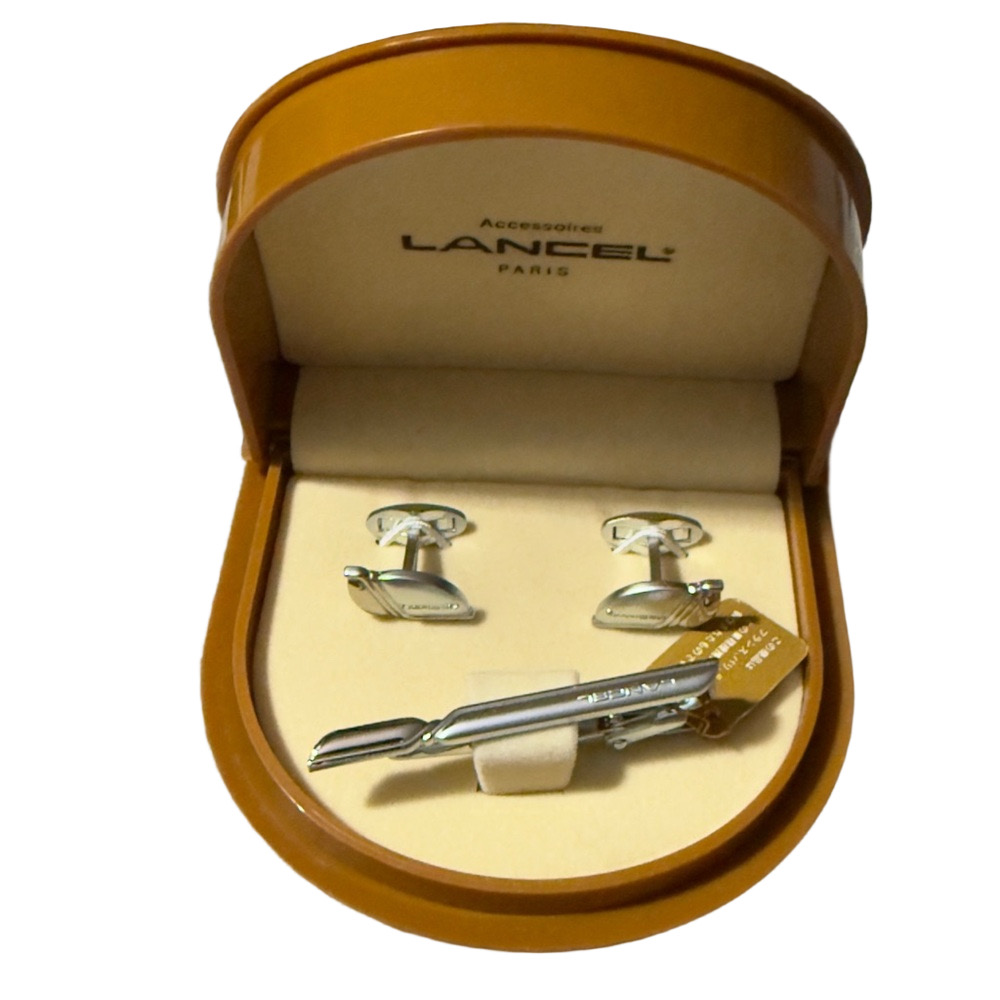 Lancel Silver Cufflinks Set